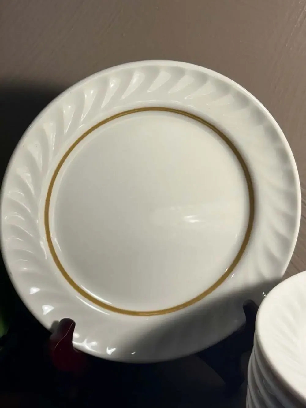 Jackson China Custom China Falls Creek PA Scalloped Edge Salad Plates (9)